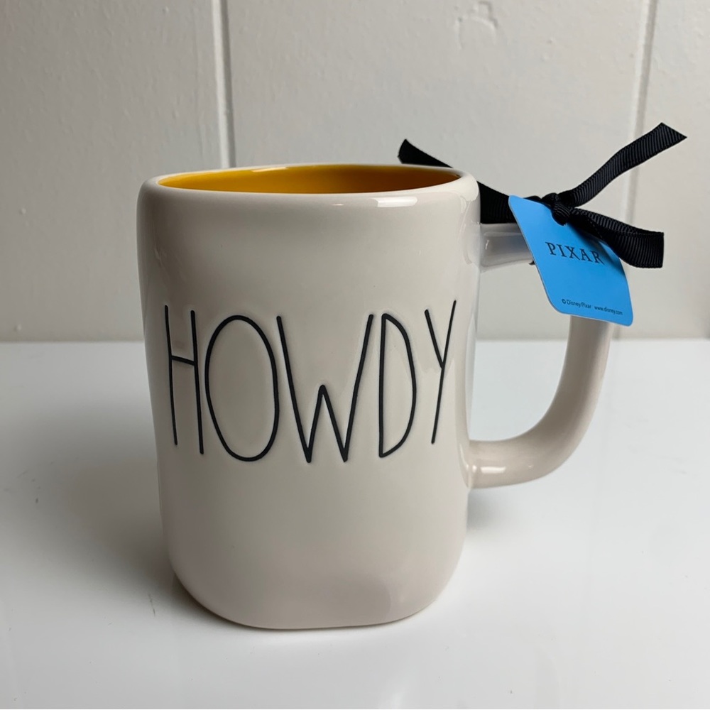 Rae Dunn "HOWDY" Woody Toy Story Disney Pixar Double Sided Mug